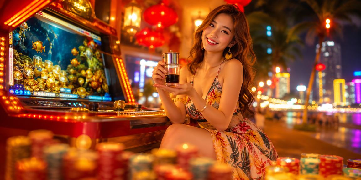 Người chơi tại Nha Trang kiểm tra tài khoản cá cược bên ly cà phê buổi sáng trước phiên live casino